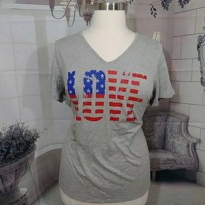 Lane Bryant Patriotic 4th of July Love Tee
